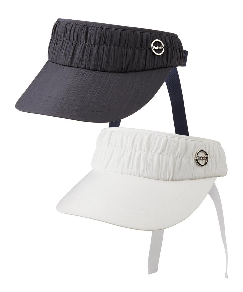 Bolbig Women'S Shirring Point Visor Golf Cap
