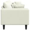 Cream Sofa 250 x 77 x 76 cm Velvet