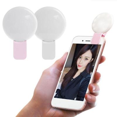 Led Selfie Işığı Dolgu Işığı Flaş Mini Kamera telefon Şarj Edilebilir Halka Işık Stüdyo Cep Telefonu