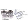 4/8/16Sets Chrome Anti-Theft License Plate Bike Traction Head Extension Screws Car License Alloy Plate Frames Or Covers Bolts