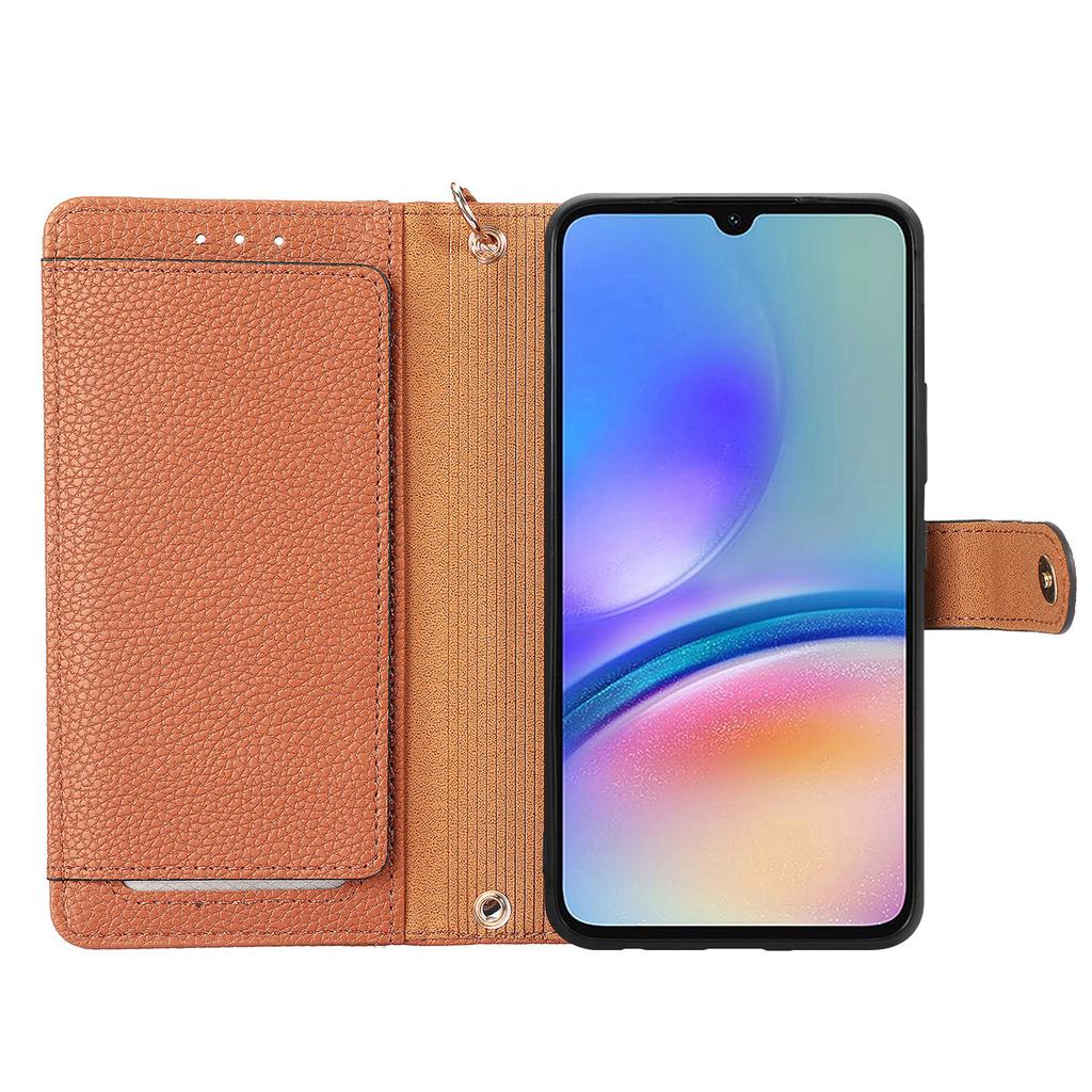 For Samsung Galaxy A06 4G Case RFID Blocking Zipper Pocket Leather Wallet Phone Cover