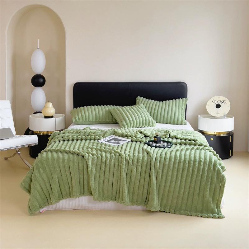 Warm Rabbit Fur Fleece Blanket