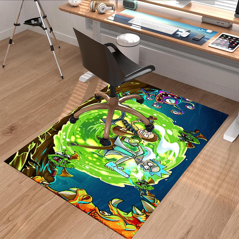1pc Rick Morty Adventure Carpet for Playroom Bedroom Living Room Sofa Home Decor,kids Game Area Rug Non-slip Floor Mat Y826196