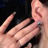 Lava star stud earrings New trendy personality temperament earrings Niche design senior cold wind earrings
