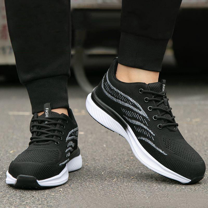 Spring men's low-top lace-up casual shoes teen fashion trend platform outdoor sports shoes