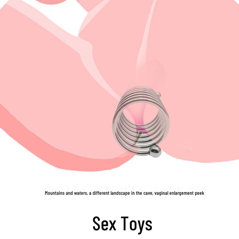 Inel Cock & Cage Dilator din Oțel Inoxidabil Jucărie pentru Plăcere și Preliminarii