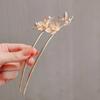 1pc Fashion U Shaped Flower Hair Sticks Forks Women Hair Bun Maker Jewelry Vintage Girls Flower Hairpins Clip Accessories
