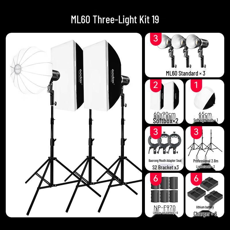 Godox ML60 LED Video Light Kit