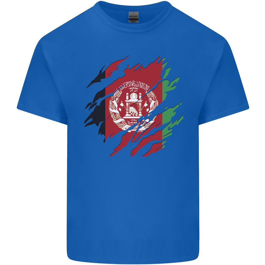 Torn Afghanistan Flag Afghan Day Football Unisexs Light Cotton TShirt