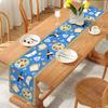 Passover Linen Table Runner Pesach Seder Jewish Party Decoration Matzo Red Wine Home Kitchen Dining Table Runner Passover Decor