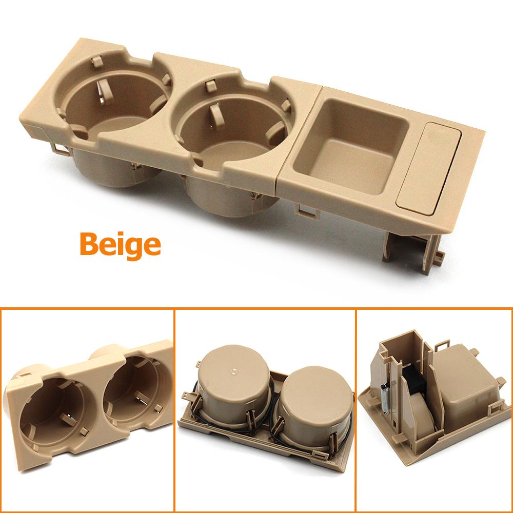 Car Black Beige Center Console Water Cup Holder Beverage Bottle Holder Coin Tray For Bmw 3 Series E46 323i 318i 320i 1998-2006