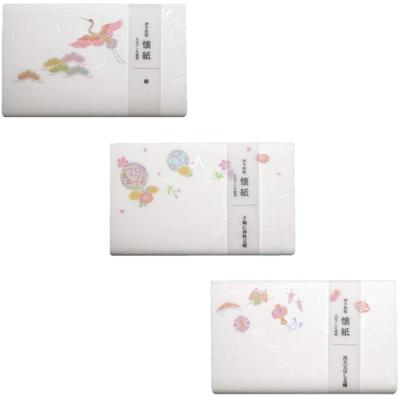 Kamiiso Japanisches Papier Kaishi Kimonobi Kaishi Frühling und Nantenho Set mit 20 Blatt x 3 Japanische Herstellung 3-teilig (Kranich, Temari, Herbst, Auspuff)