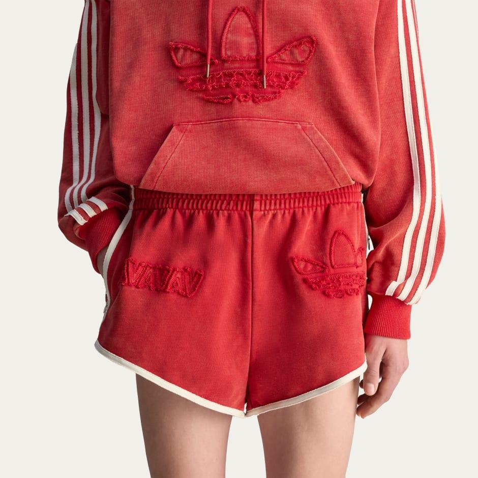 Adidas Originals X Avavav Collaboration SS25 Boxing Comfortable Versatile High-Waisted Fashion Sports Shorts Unisex Shorts Red JP4860