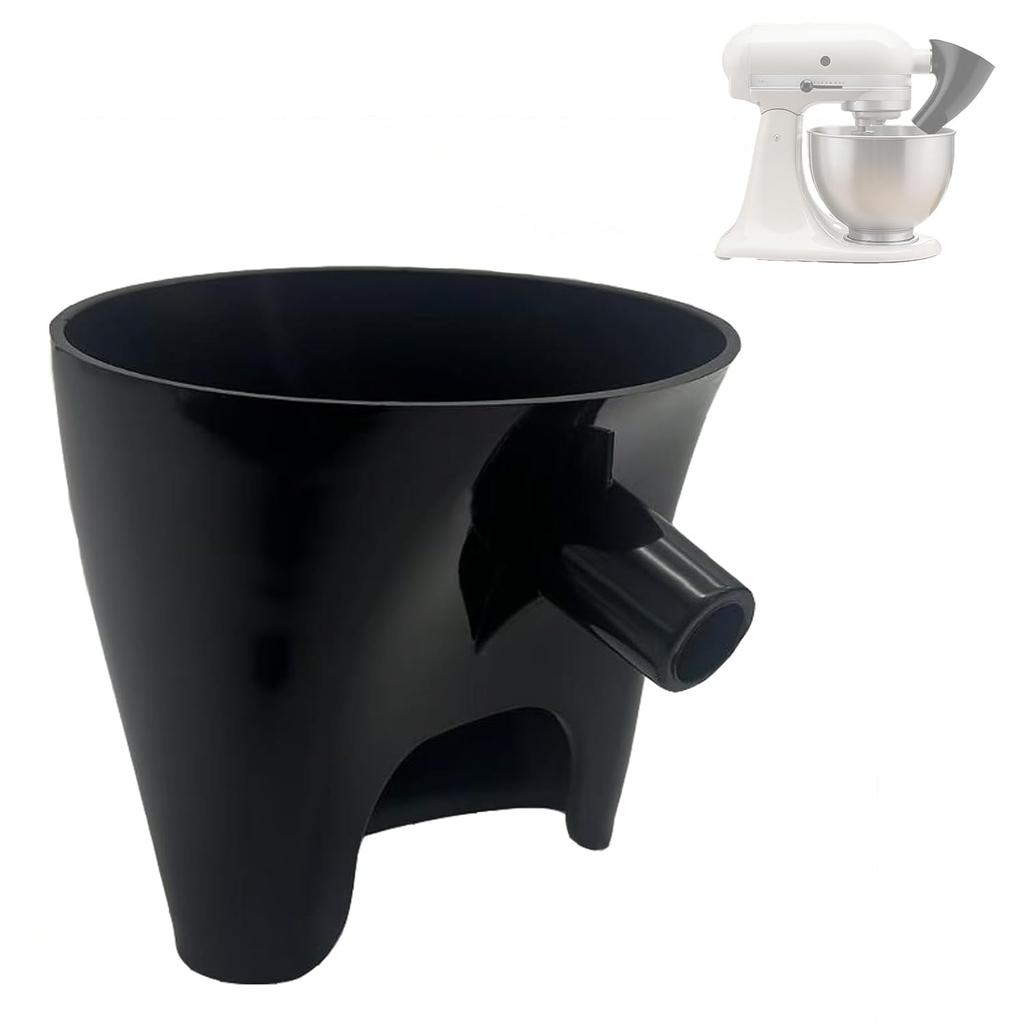 Flour Funnel for Kitchen Plastic Funnel with Easy-Pour Attachment Fits KSM150 5-Quart Tilt-Head Mixers Baking Accessory