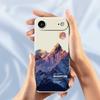 For iPhone 17 Air Case Blue Snow Mountain Pattern Printing Straight Edge TPU Phone Back Cover