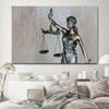Vintage Lady Justice Canvas Prints Balance Scales HD Pictures Canvas Painting Posters Wall Art Lawyer Office Decor Lawyer Gift