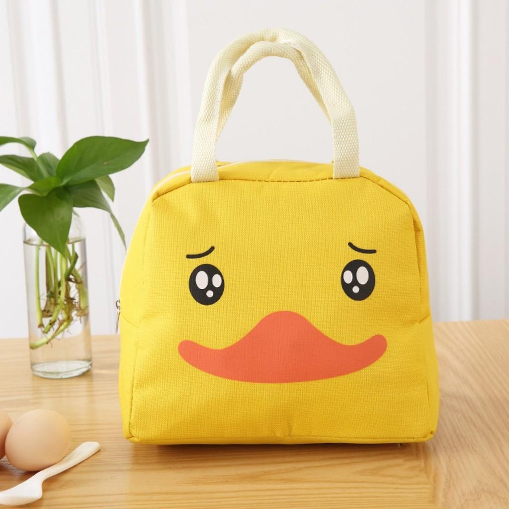 Cute Lunch Box Reusable Duck Lunch Bags for Women Cute Lunchboxes Kawaii Animal Lunch Bag Cooler for Picnic Office Work Travel