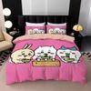 New Chiikawa Bedding Set 3D Digital Printed Hachiware Momonga Duvet Cover Set With Pillowcases Animes Quilt Cover Twin Full