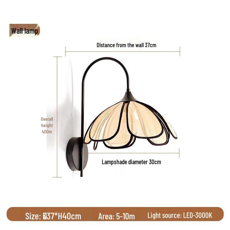 High-End Mid-Century French Cream Petal Chandelier for Living, Dining, and Bedroom