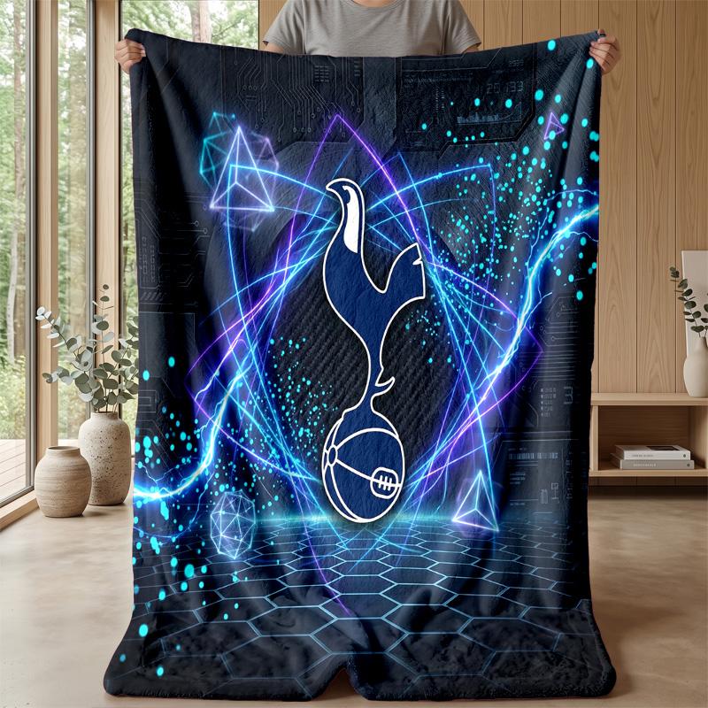 Tottenham Hotspur Theme Blanket Soft Flannel Blanket Plush Throw Blanket Cozy Sofa Bed Blanket for Home Decor