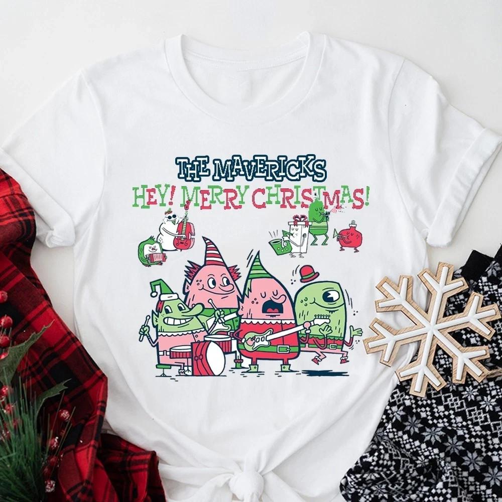 Merry Christmas the mavericks hey Gift For Fans Reprint All Size Unisex T-Shirt S