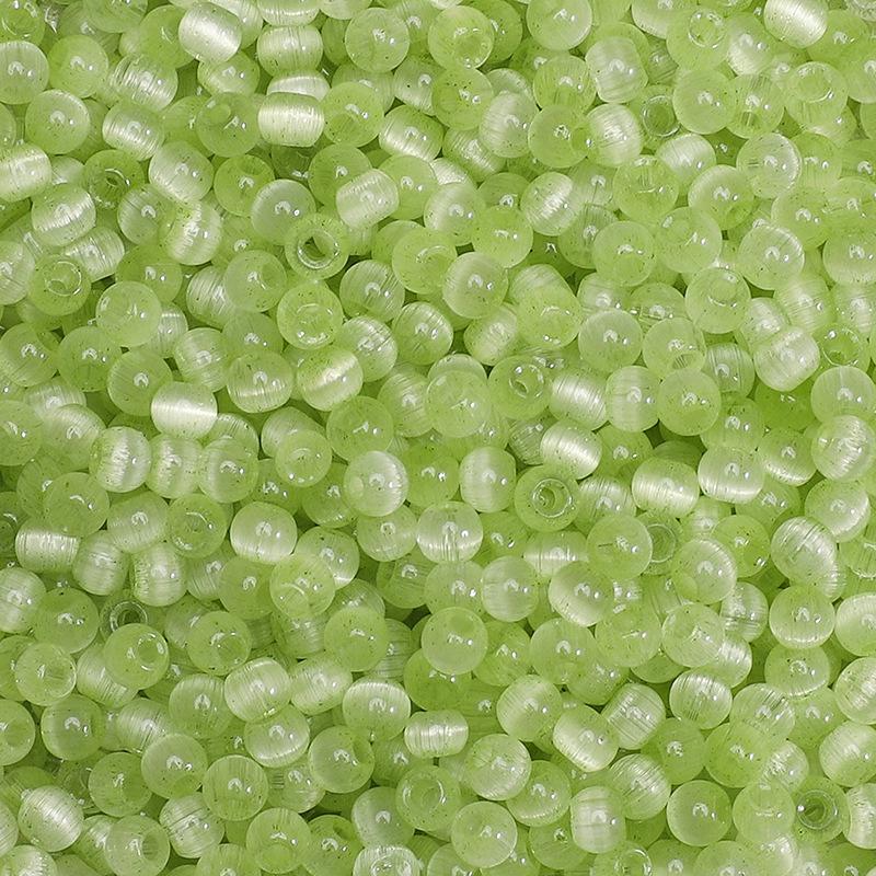 Mărgele de sticlă ochi de pisică jeleu 4mm, mărgele mici, mărgele libere, accesorii DIY lucrate manual, mărgele pentru înșirat manual, mărgele rotunde, lanț pentru telefonul mobil, mărgele rotunde, culoare încântătoare