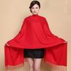 Women's Winter Fleece-Like Cashmere Scarf Solid Color Warm Autumn Winter Scarf