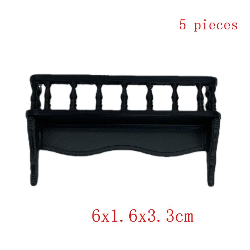 1/5Pcs Miniature Simulation Wall Mounted Shelf 1:12 Dollhouse Model Micro Scene Decoration