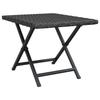 VidaXL Table pliable noir 45x35x32 cm résine tressée, table pliable, table, meuble de terrasse, meuble de jardin, meuble 362251