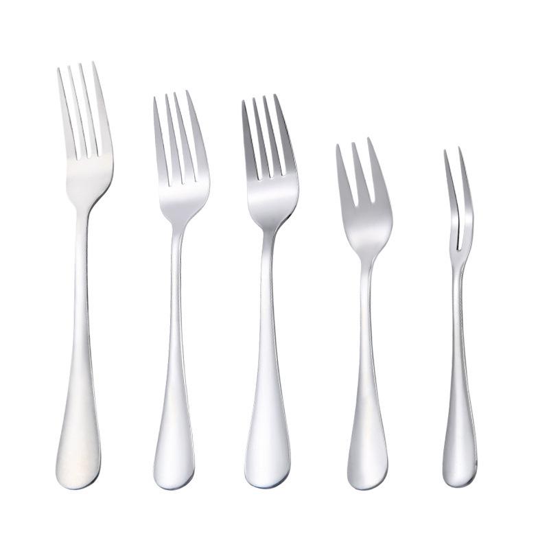 Hot Sale Stainless Steel Fork Western Steak Fork Dessert Fork Stainless Steel Tableware Main Fork Fruit Fork