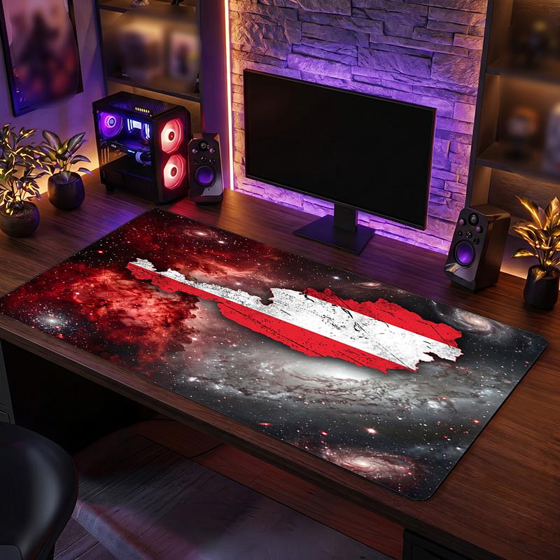 Austria Football Crest Mouse Pad, Extended Non Slip Rubber Desk Mat for Gaming Office Laptop Fan Gift