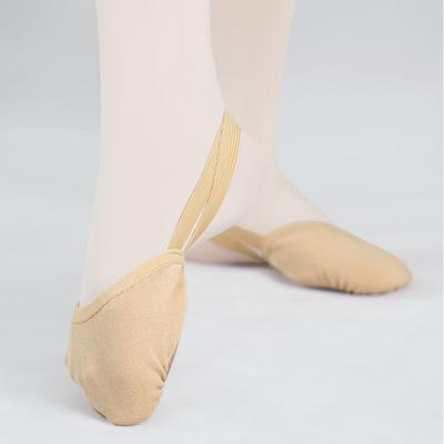 Fashion Elastic Fabric Dance Shoes Socks for Women and Girls Ballet Dancing Rotation Half-Foot Slip-On Soft-Soled Training Figure Shoes