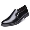 High Quality Leather Men Formal Shoes Men's Business Shoes Casual Loafers Dress Moccasins Breathable Slip On Black Driving Shoes
