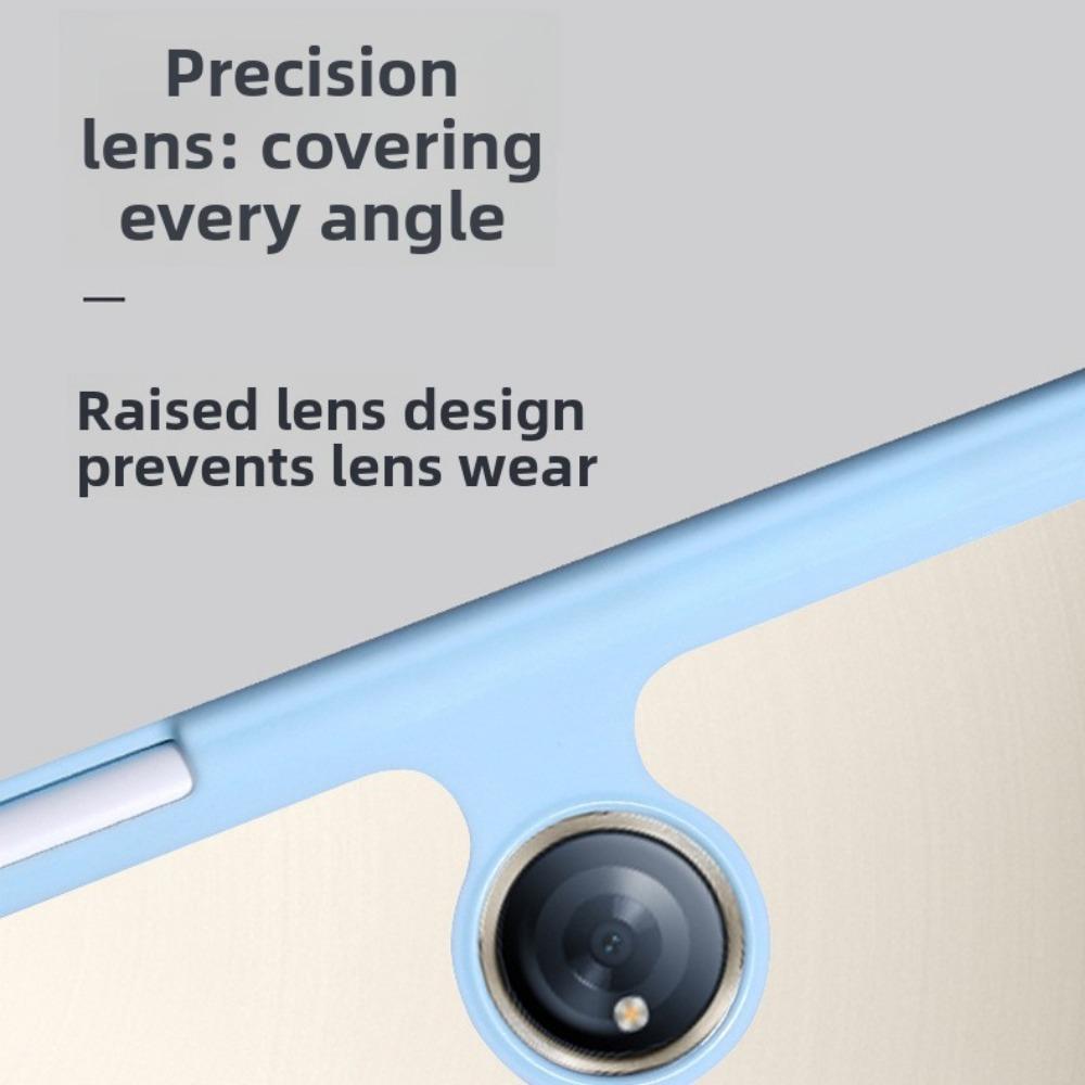 For OPPO Pad 4 Pro Case with Air 23 Pen Slot 11.4 12.1 Inch Transparent Anti Bend Leather Cover for Tablet