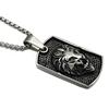 New Fashionable Personalized Mens Trendy Simple Lion Head Pendant Necklace