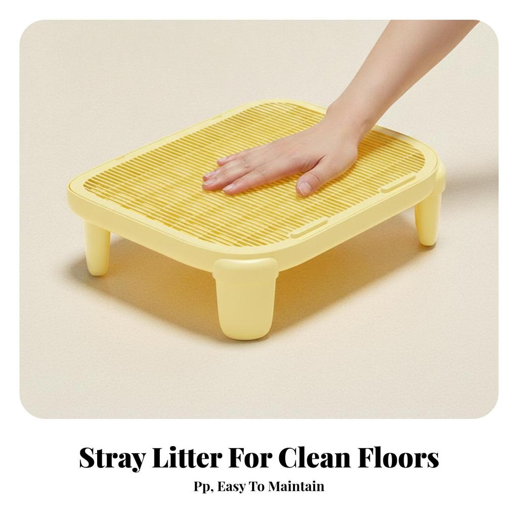 Litter Box Mat Easy to Freshlitter Tracking Tray Lightweight