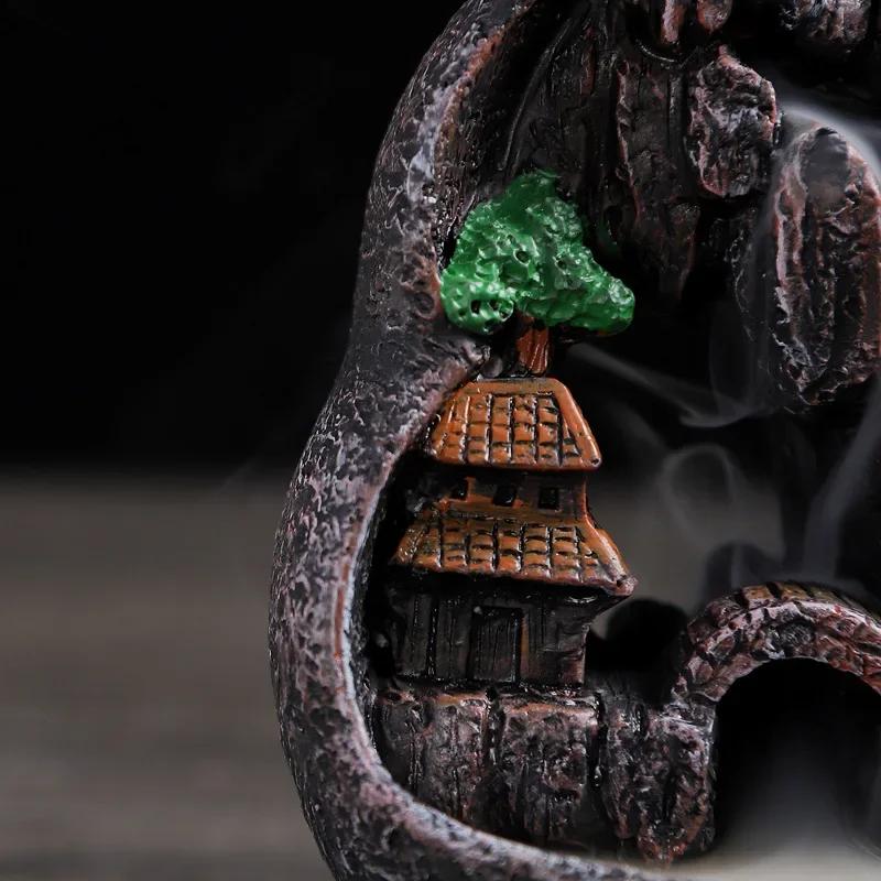 Harz Landschaft Wasserfall Rückfluss Räuchergefäß Landschaft Heim Büro Teehaus Dekorieren