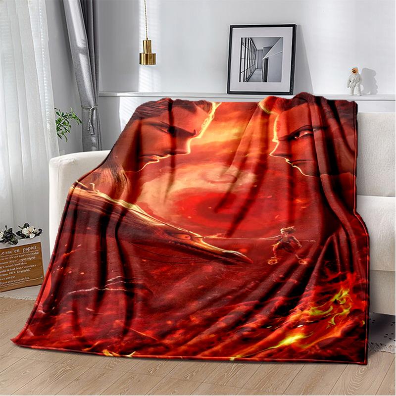 Nezha Flannel Office Student Nap Blanket: Winter Air Conditioning Sofa Picnic - Soft and Cozy Shawl Wrap