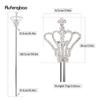 Silver White Alloy Crown Fairy Wands for Girl Princess Wands for Kids Angel Wand for Party Costume Wedding Birthday Party 48.5cm