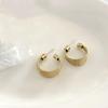 European Retro C-shaped Statement Earrings - Exquisite, Versatile, and Luxurious Jewelry