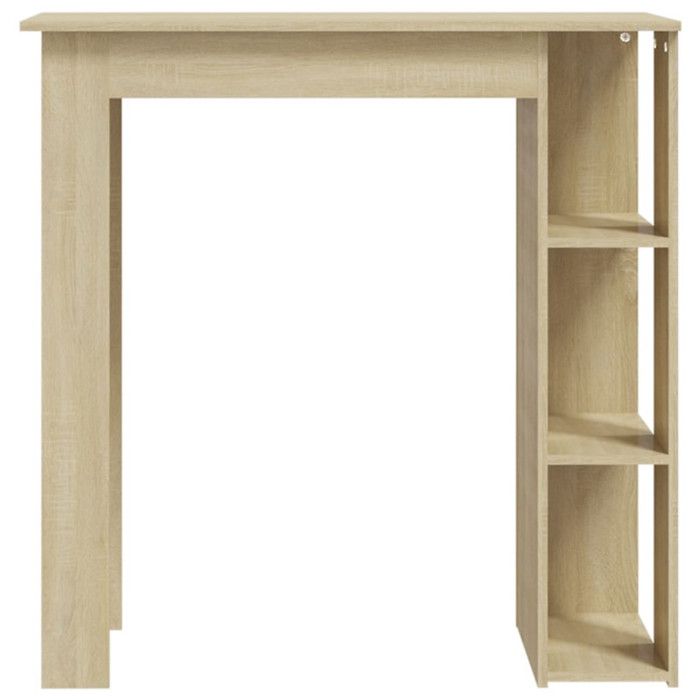 VidaXL Bar Table with Shelf Sonoma Oak 102x50x103.5cm Chipboard
