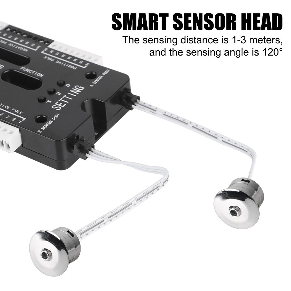 LED Bewegungssensor 32 Kanäle Einstellbare Helligkeit DC 12V 24V Treppenlicht-Controller-Kit für Treppen Flexibler Streifen