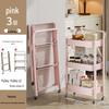 Foldable 3-Tier Utility Cart with Handle