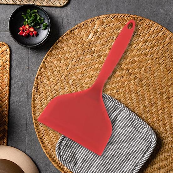 Kitchen Spatula Convenient Silicone Spatula Heat Resistant Non-Stick Cooking Spatula with Hanging Hole Home Supply