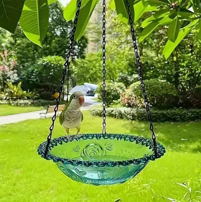 

New Bird Flower Shaped Hanging Bird Feeder Birdbath For Garden Yard Farm Supplies Hummingbird Feeder Supplies Birdbath Bird Bath single layer