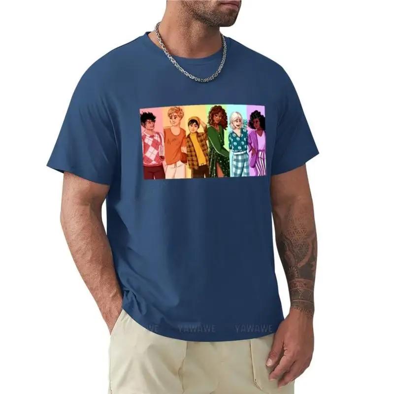 men brand tshirt Heartstopper squad but make it rainbow TShirt sweat mens vintage t shirts fashion teeshirt 4XL