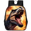 Dinosaur Rex Backpack, 15-Inch Single-Layer Student Double-Layer Large-Capacity Backpack