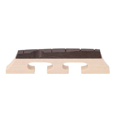 Ponte per Banjo a 6 Corde Universale a 3 Piedi Premium Ebano Acero Ponte per Banjo per Accessori Banjo Ukulele