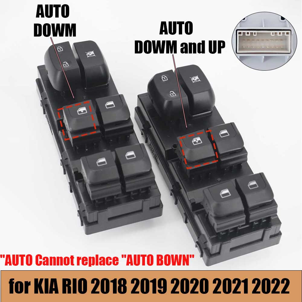 93570H9150 93570H9110 Window Control Switch Electric Power Master Window Switch for KIA RIO 2018-2022 Lifter Regulator Button