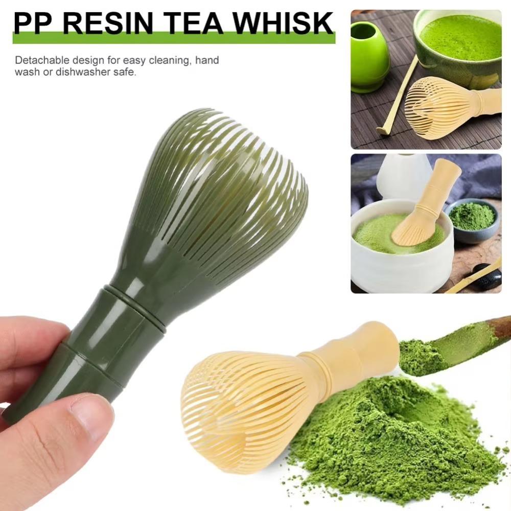 With Whisk Holder Resin Whisk Reusable Tea Brush New Matcha Whisk Set Tea Set Accessories